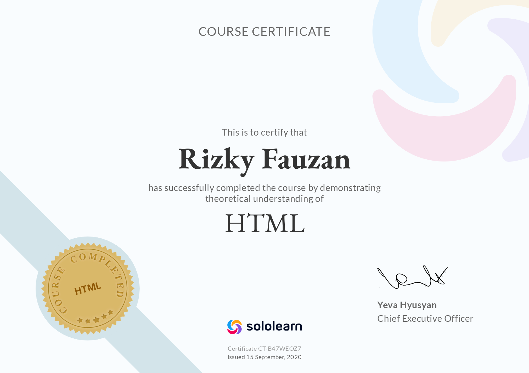 SoloLearn Certification