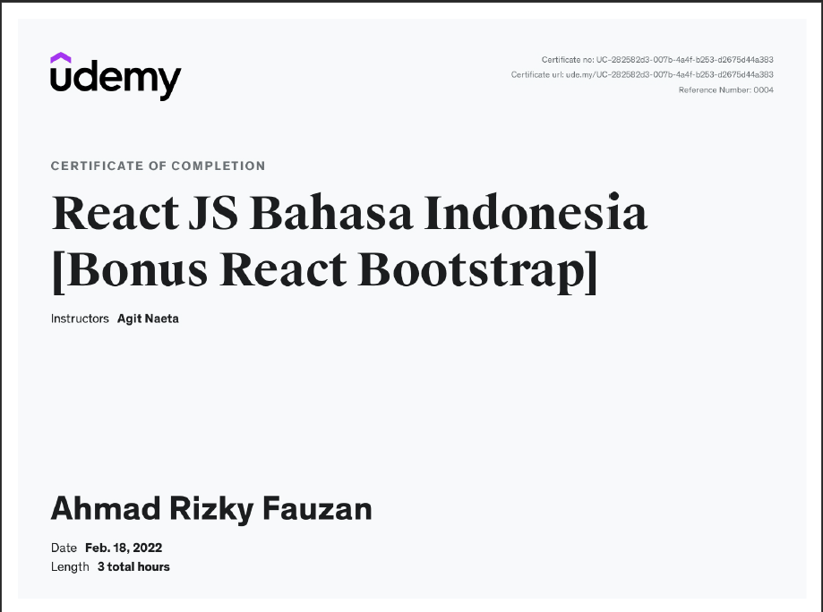 Udemy Course Completion